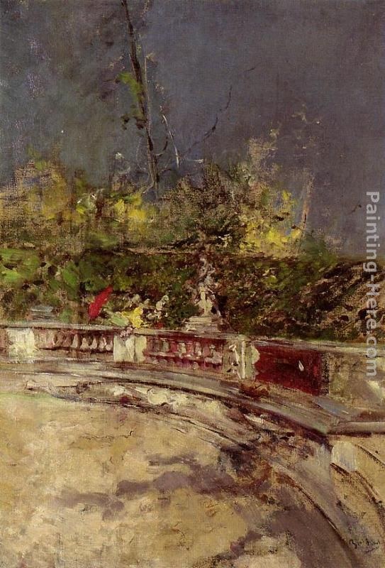 Giovanni Boldini The Red Umbrella